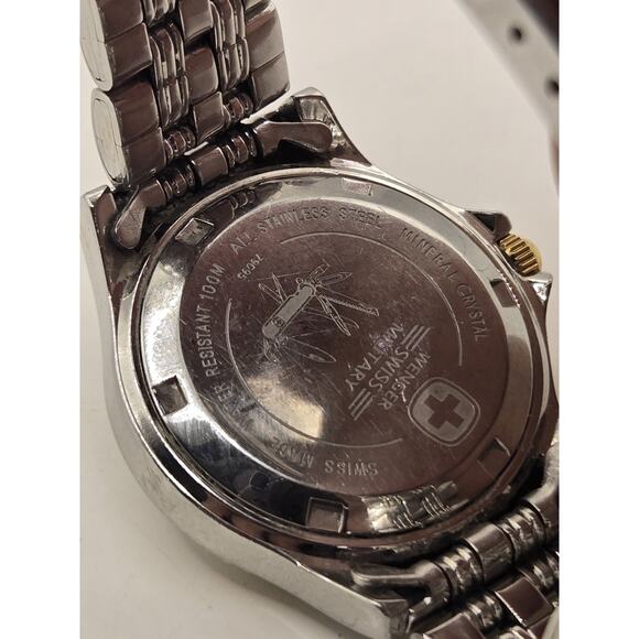 Wenger Swiss Military 79095 Date Dial 2 Tone Stainless Steel Ladies' Watch - Picture 8 of 10